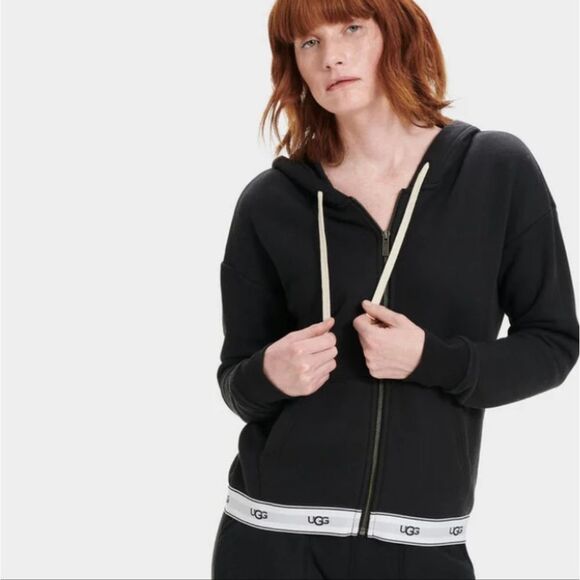 Ugg Sena Hoodie- Black - Picture 1 of 9